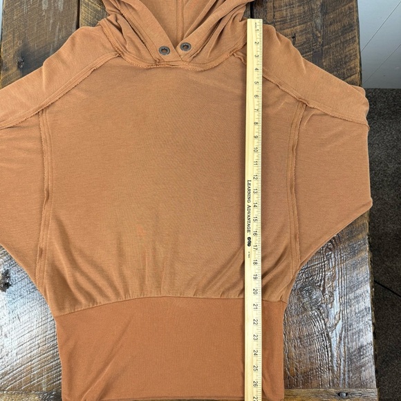 FP Movement Copper Hooded Dolman Top Medium | Soft Modal Blend Pullover - Picture 3 of 9
